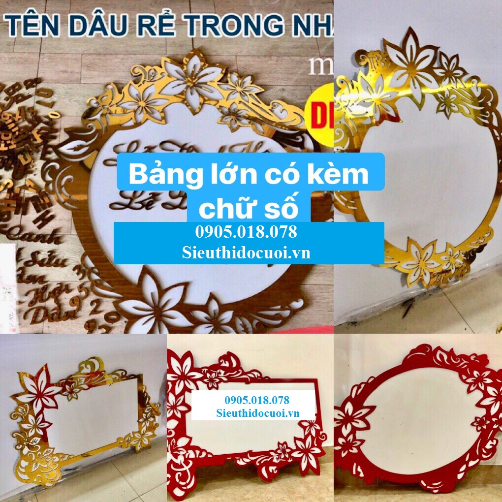 Bảng Chữ, Số, Vu quy, Tân hôn, Thành hôn, chữ hỷ bằng Alu, Form nhựa Bảng Chữ, Số, Vu quy, Tân hôn, Thành hôn, chữ hỷ bằng Alu, Form nhựa