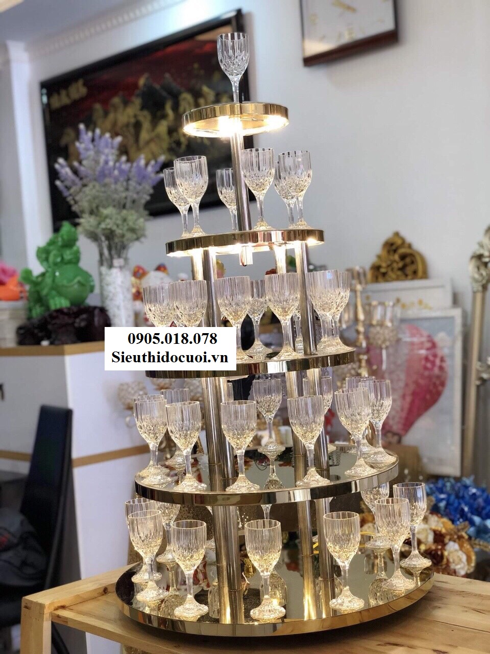 Tháp ly xếp tầng Tháp ly xếp tầng