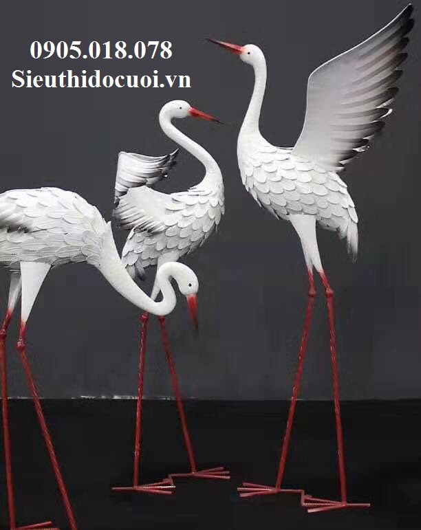 Chim Hạc trang trí, Chim Công trang trí Chim Hạc trang trí, Chim Công trang trí