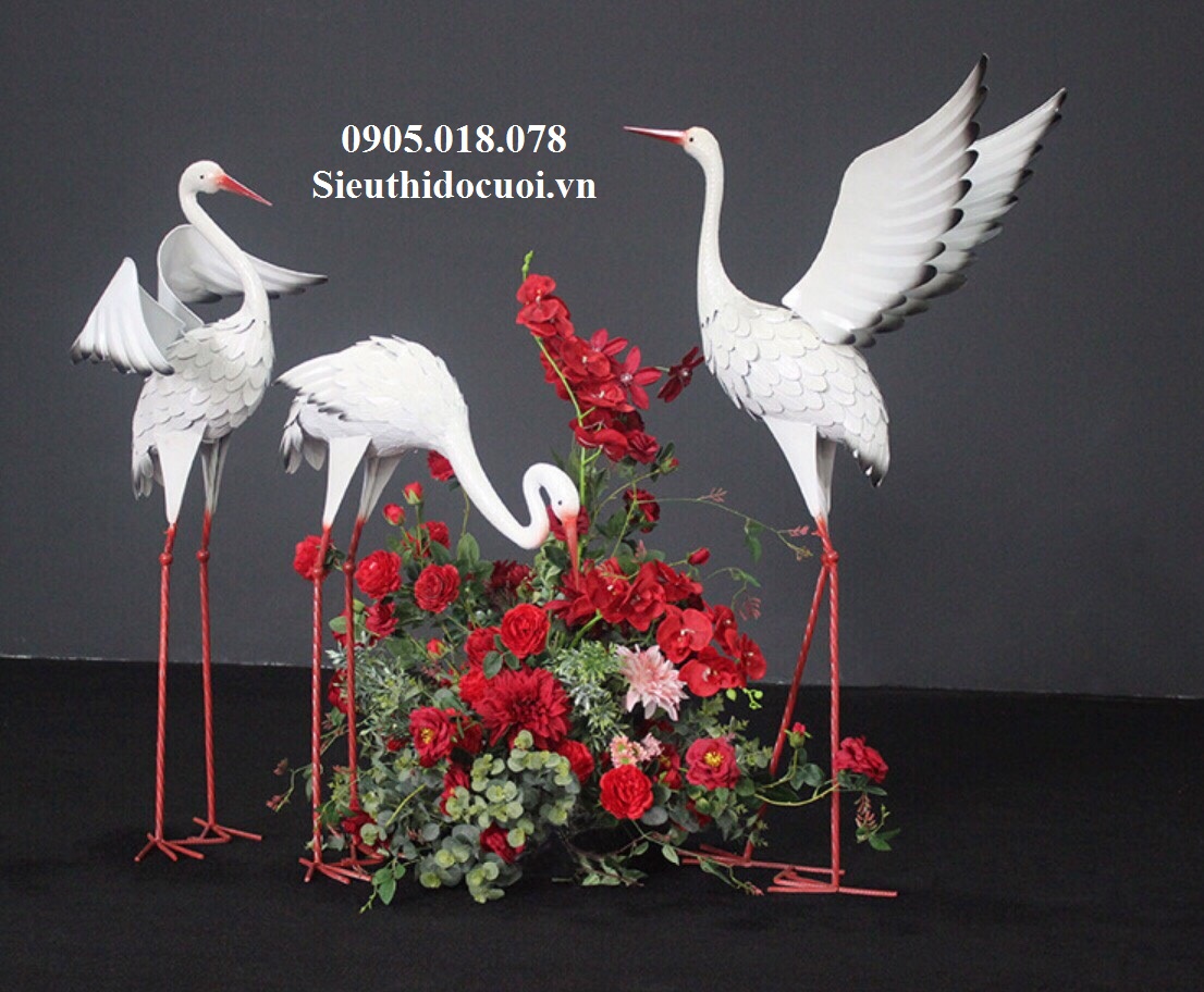 Chim Hạc trang trí, Chim Công trang trí Chim Hạc trang trí, Chim Công trang trí