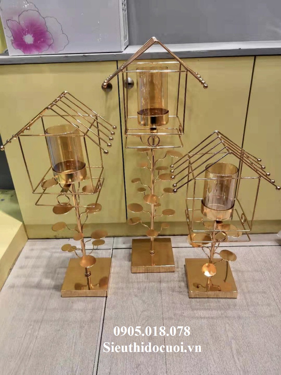 Chân nến kim loại giá rẻ Chân nến kim loại giá rẻ