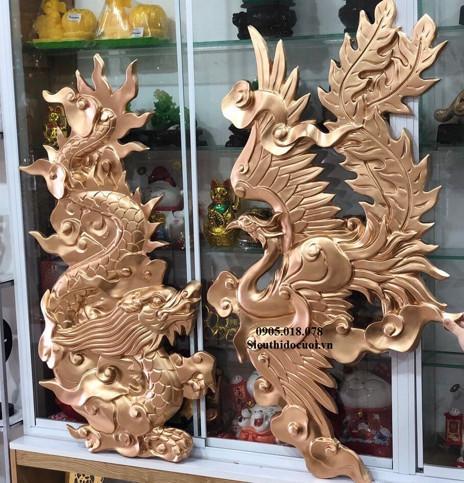 Rồng phụng gia tiên bằng nhưa poly Rồng phụng gia tiên bằng nhưa poly