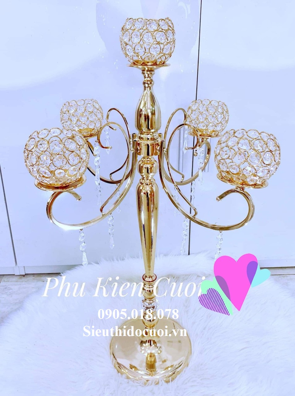 Chân nến kim loại giá rẻ Chân nến kim loại giá rẻ