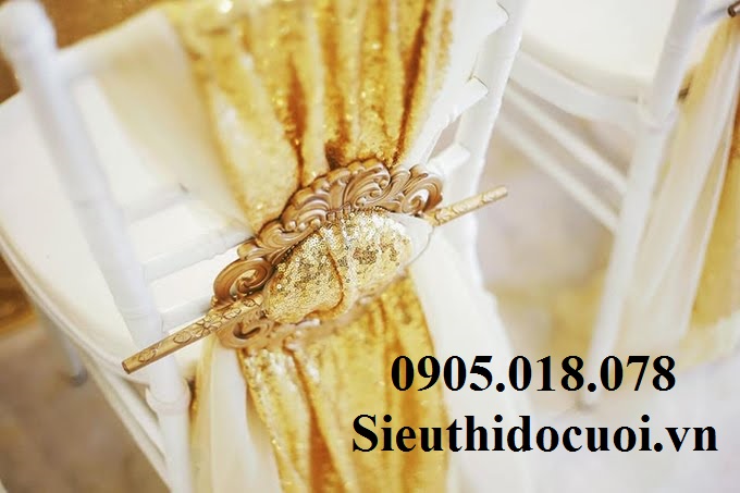 Cài rèm chỉ, cài nơ ghế Cài rèm chỉ, cài nơ ghế