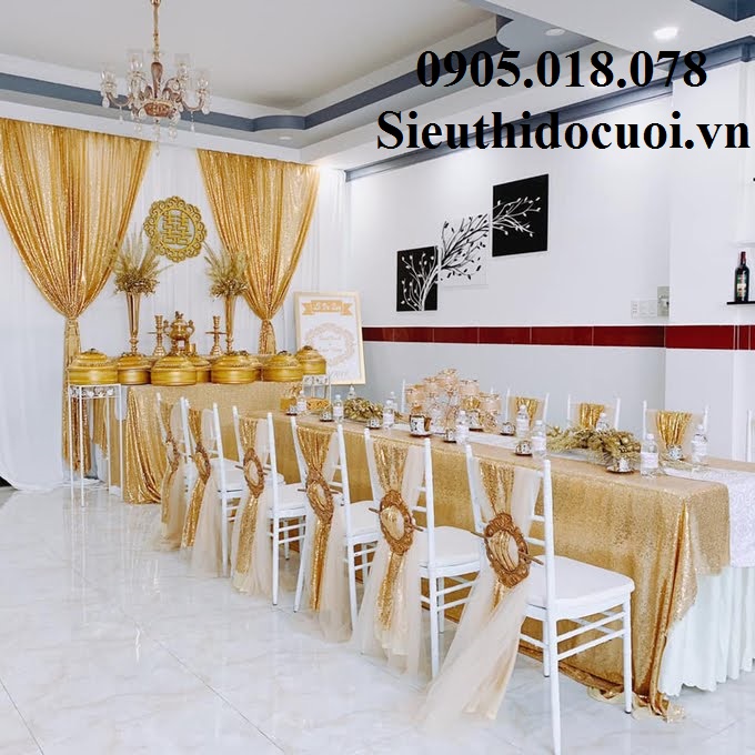 Cài rèm chỉ, cài nơ ghế Cài rèm chỉ, cài nơ ghế