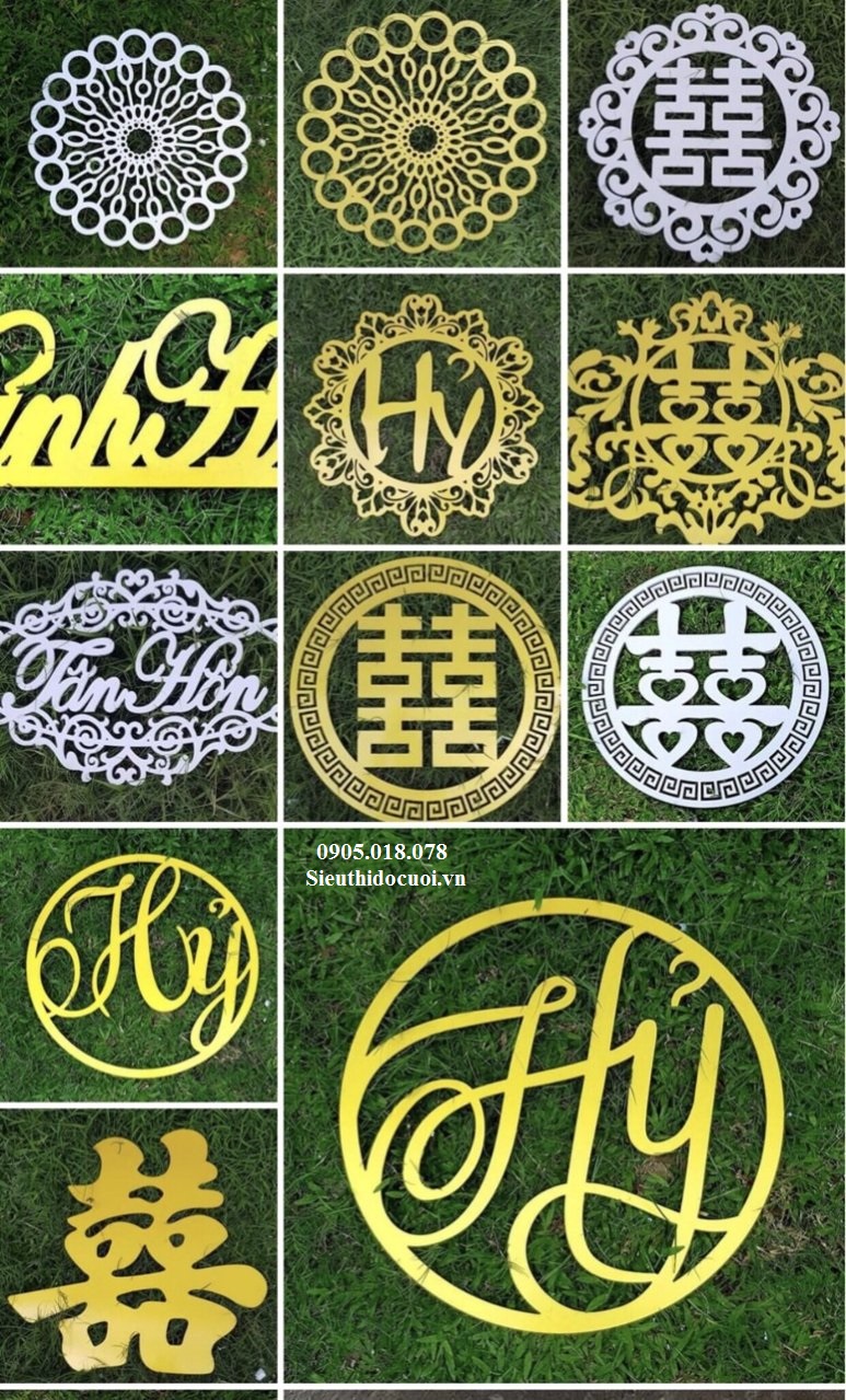 Hỷ alu, vòng alu, hoa văn alu, chữ cái alu Hỷ alu, vòng alu, hoa văn alu, chữ cái alu