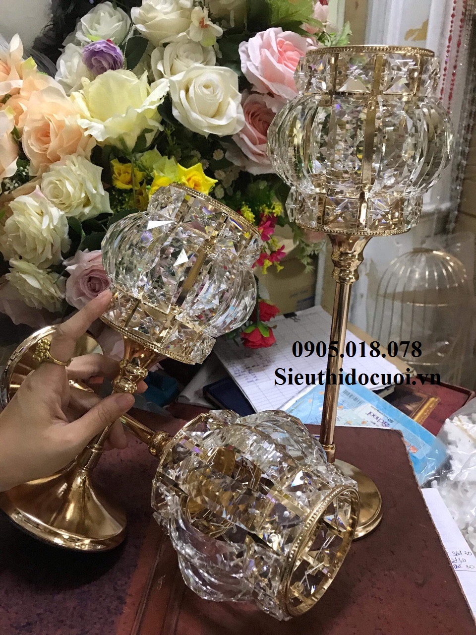 Chân nến kim loại giá rẻ Chân nến kim loại giá rẻ