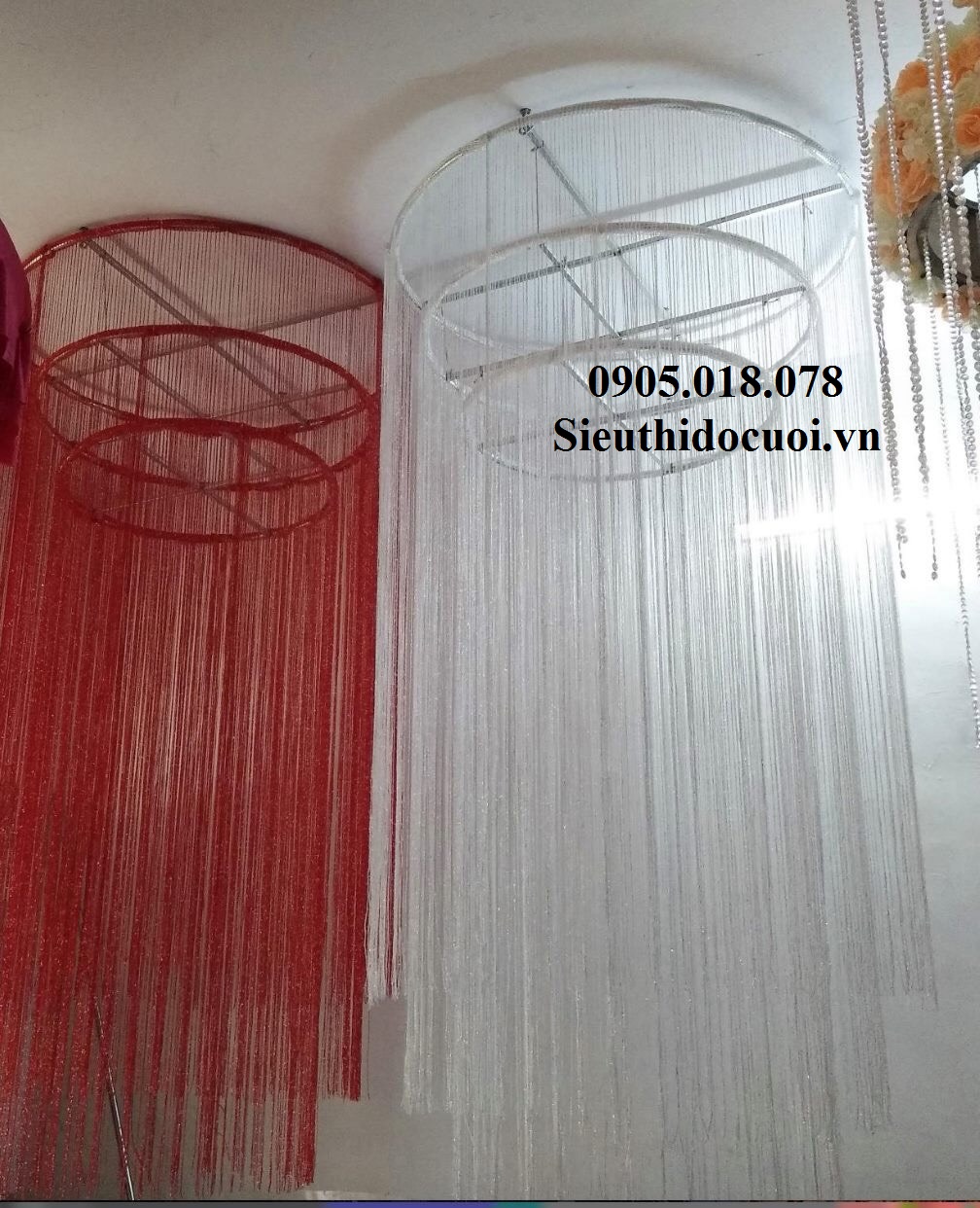 Cài rèm chỉ, cài nơ ghế Cài rèm chỉ, cài nơ ghế