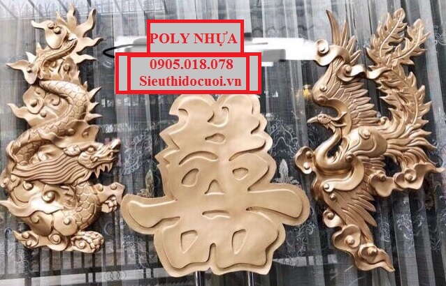 Rồng phụng gia tiên bằng nhưa poly Rồng phụng gia tiên bằng nhưa poly