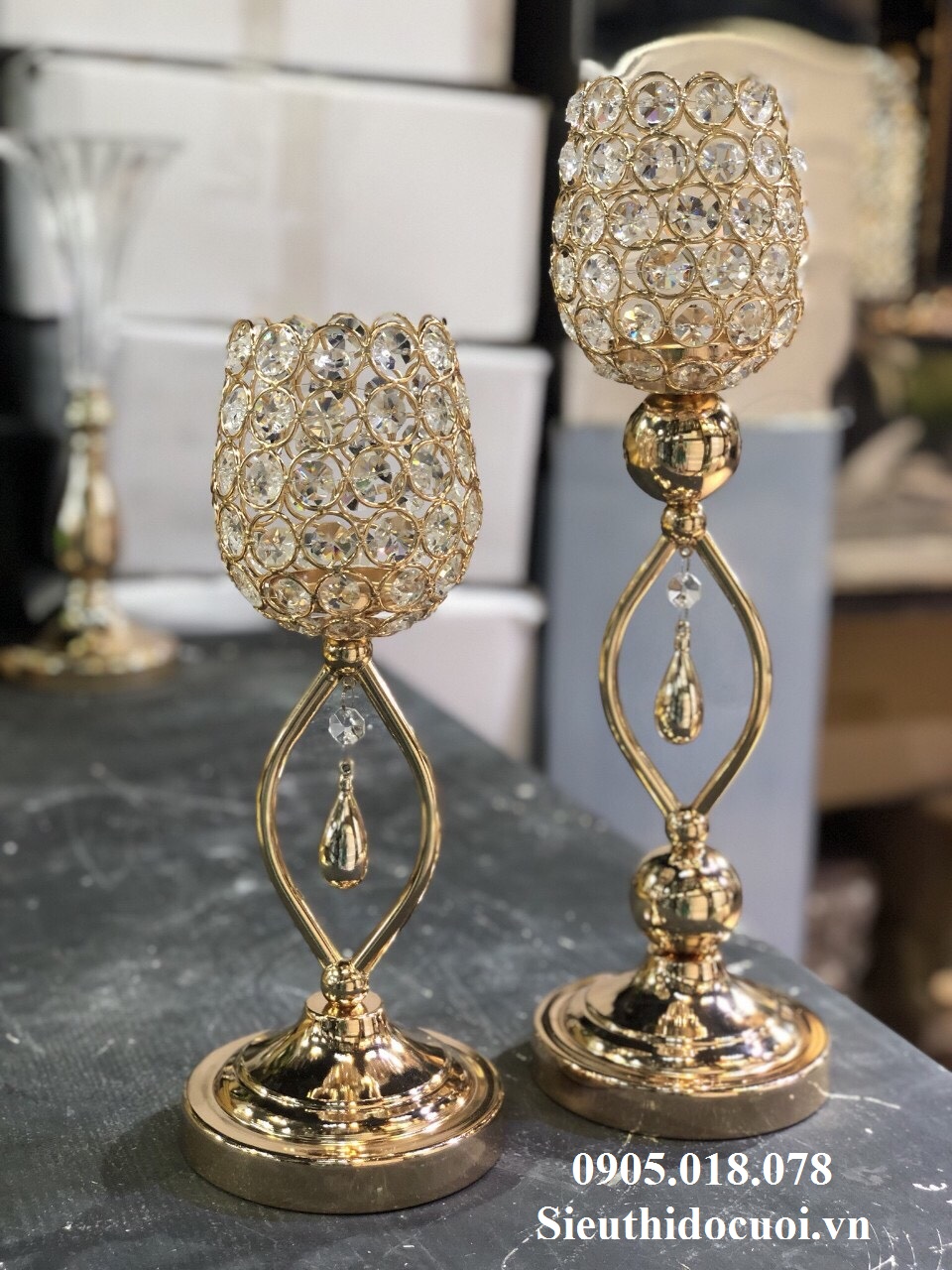 Chân nến kim loại giá rẻ Chân nến kim loại giá rẻ