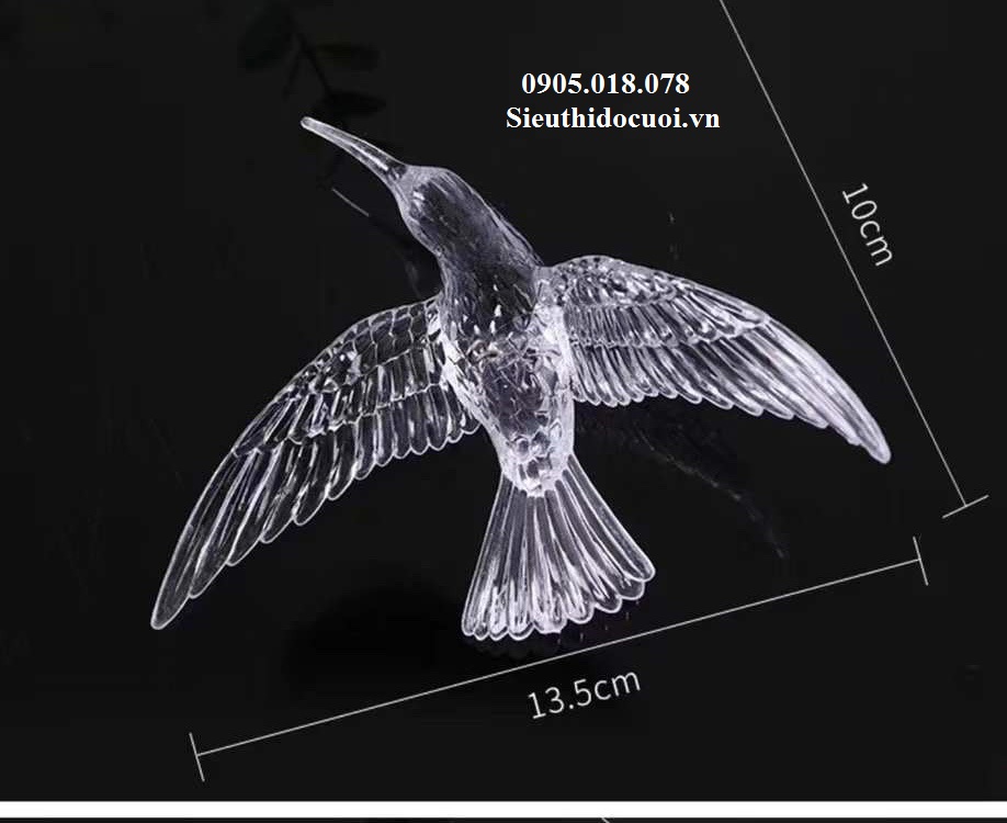 Bộ thả chim pha lê trong suốt đèn led trang trí hay còn gọi là led chim trong Bộ thả chim pha lê trong suốt đèn led trang trí hay còn gọi là led chim trong