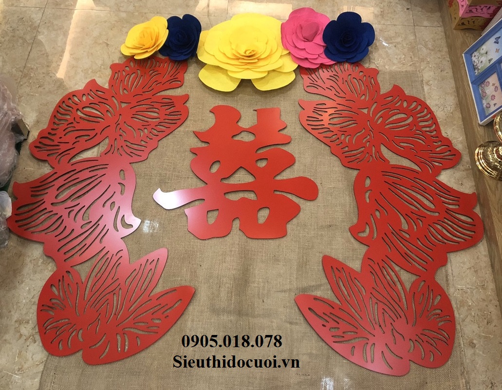 Cặp góc alu trang trí gia tiên Cặp góc alu trang trí gia tiên