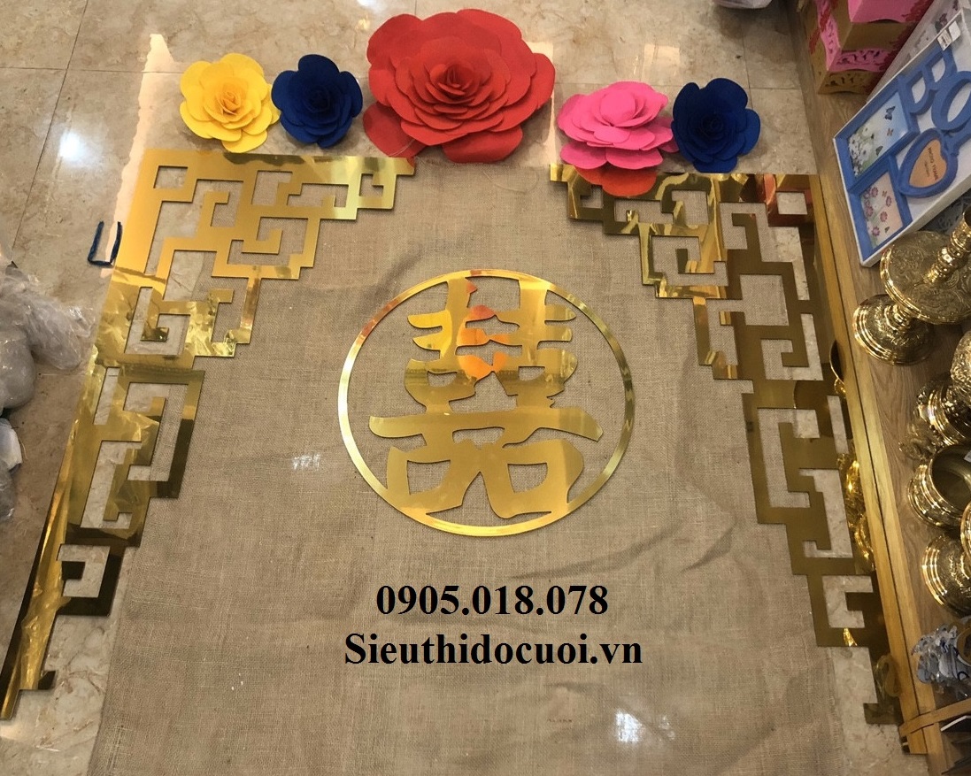 Cặp góc alu trang trí gia tiên Cặp góc alu trang trí gia tiên