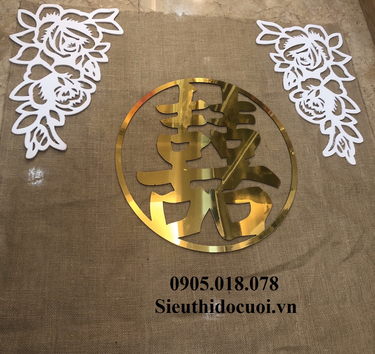 Cặp góc alu trang trí gia tiên Cặp góc alu trang trí gia tiên