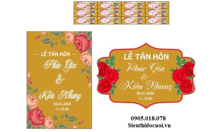Bảng tên cô dâu chú rể bằng fomex, tem nước suối, chữ xốp Bảng tên cô dâu chú rể bằng fomex, tem nước suối, chữ xốp
