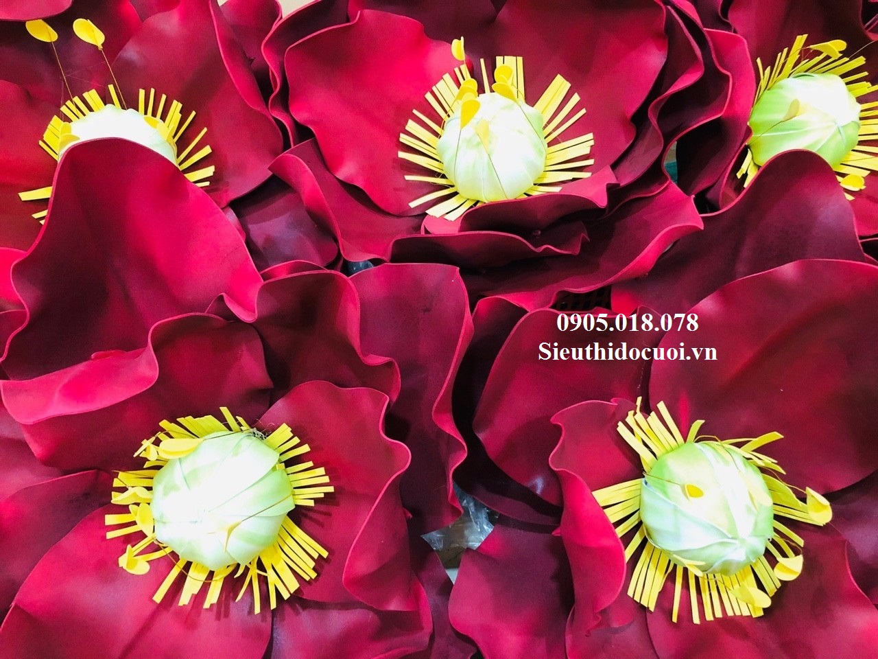 Hoa Xốp trang trí Hoa Xốp trang trí