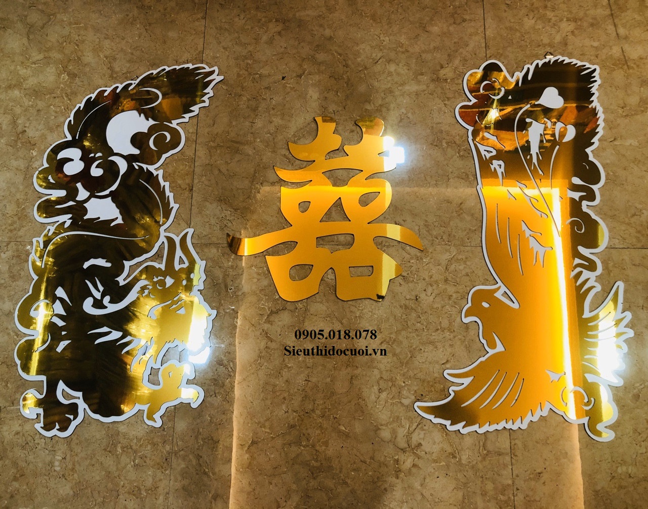 Bộ rồng phụng bằng alu Bộ rồng phụng bằng alu