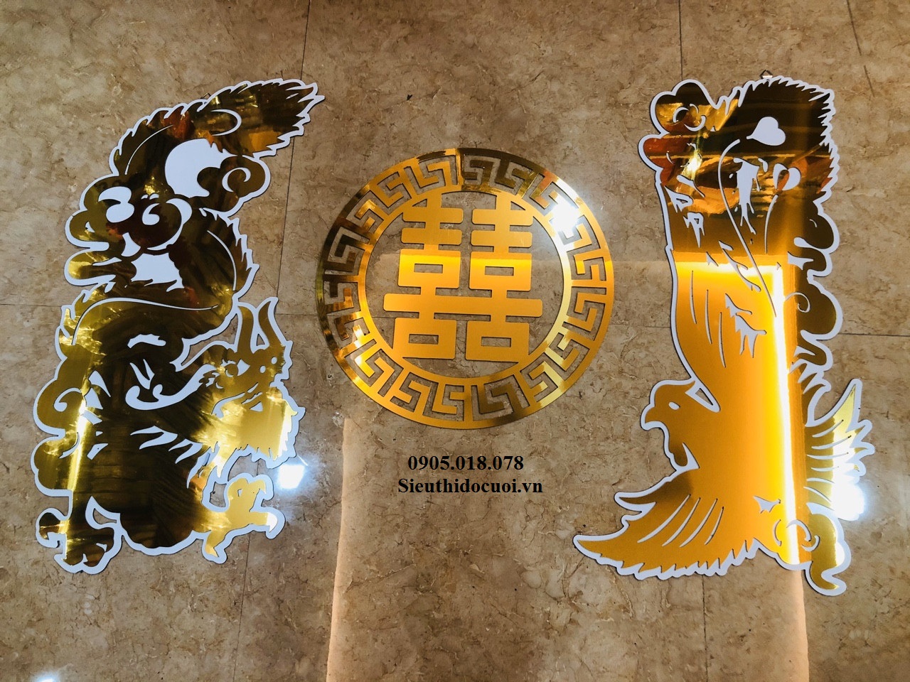 Bộ rồng phụng bằng alu Bộ rồng phụng bằng alu