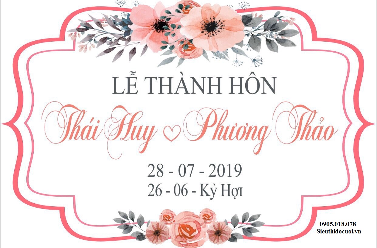 Bảng tên cô dâu chú rể bằng fomex, tem nước suối, chữ xốp Bảng tên cô dâu chú rể bằng fomex, tem nước suối, chữ xốp