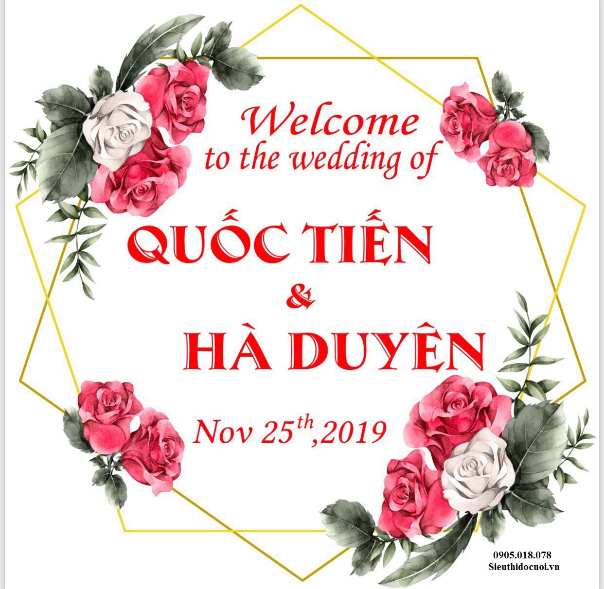 Bảng tên cô dâu chú rể bằng fomex, tem nước suối, chữ xốp Bảng tên cô dâu chú rể bằng fomex, tem nước suối, chữ xốp