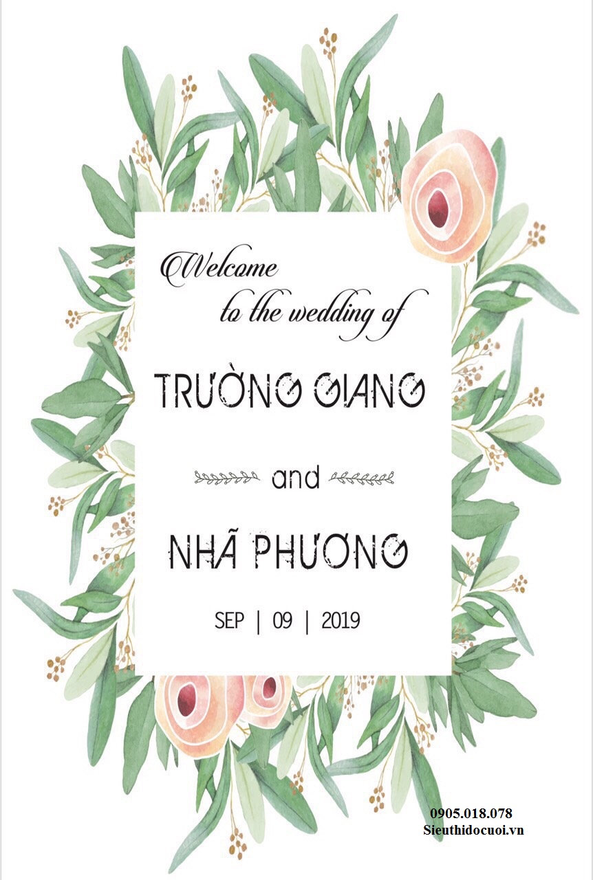 Bảng tên cô dâu chú rể bằng fomex, tem nước suối, chữ xốp Bảng tên cô dâu chú rể bằng fomex, tem nước suối, chữ xốp