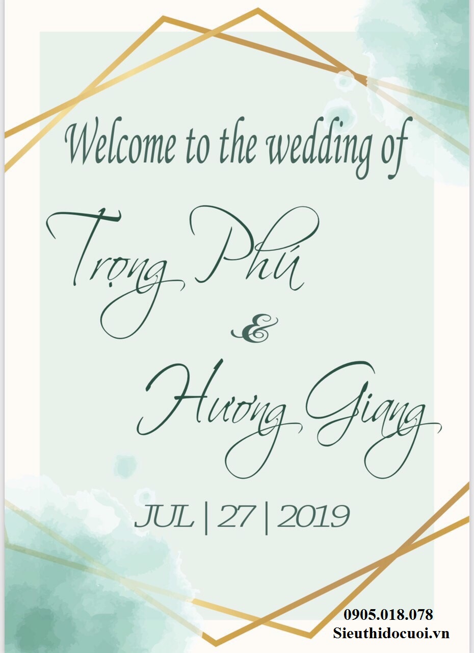 Bảng tên cô dâu chú rể bằng fomex, tem nước suối, chữ xốp Bảng tên cô dâu chú rể bằng fomex, tem nước suối, chữ xốp