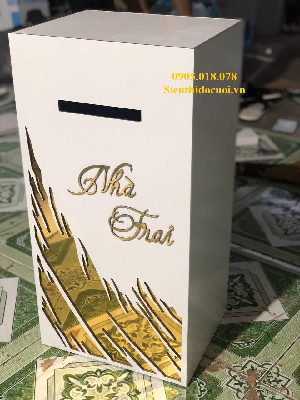 Thùng tiền đám cưới alu Thùng tiền đám cưới alu