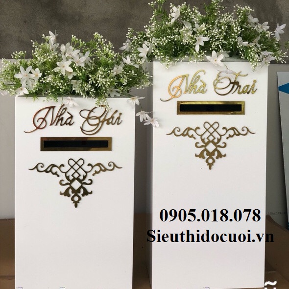 Thùng tiền đám cưới alu Thùng tiền đám cưới alu