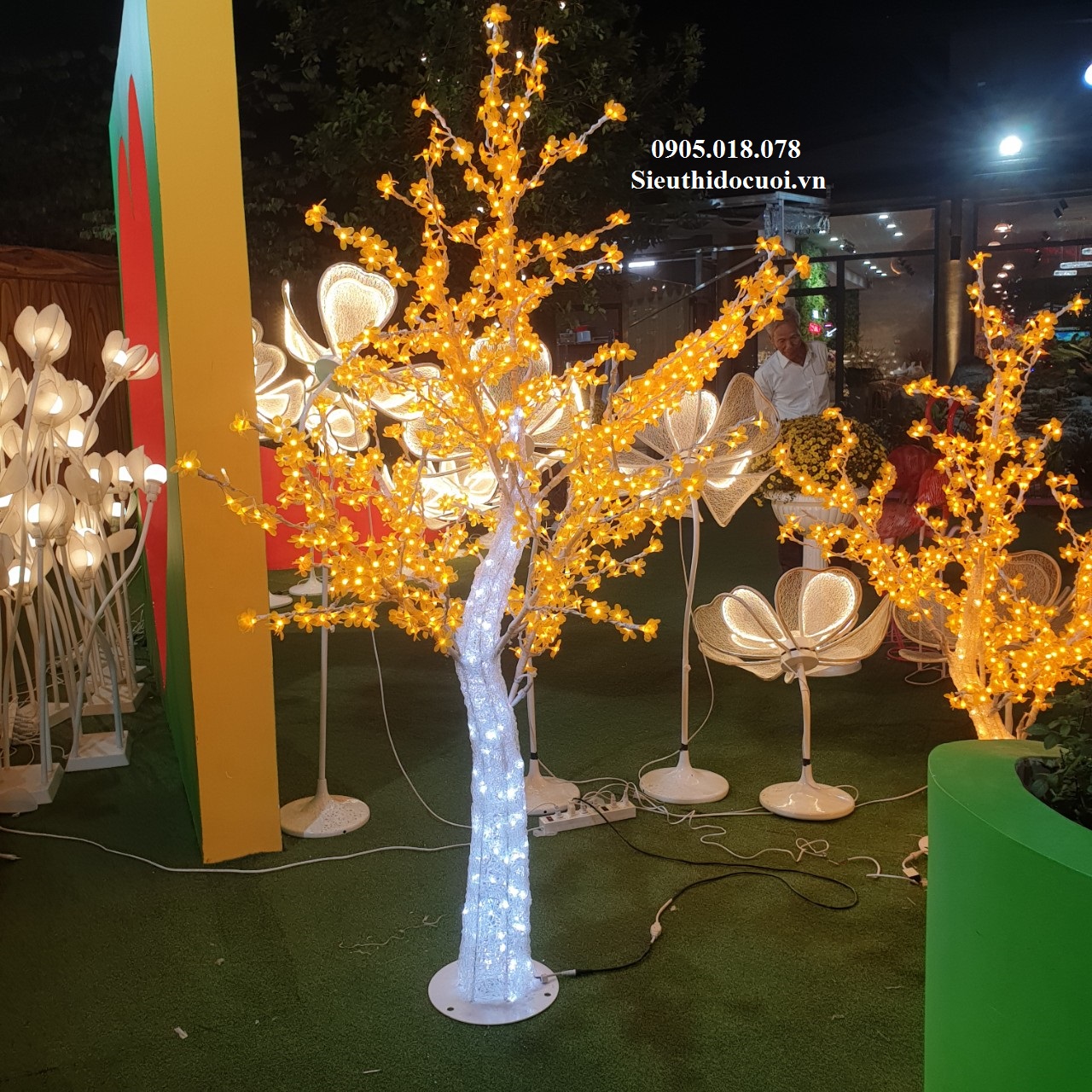 Cây hoa đèn Led Cây hoa đèn Led