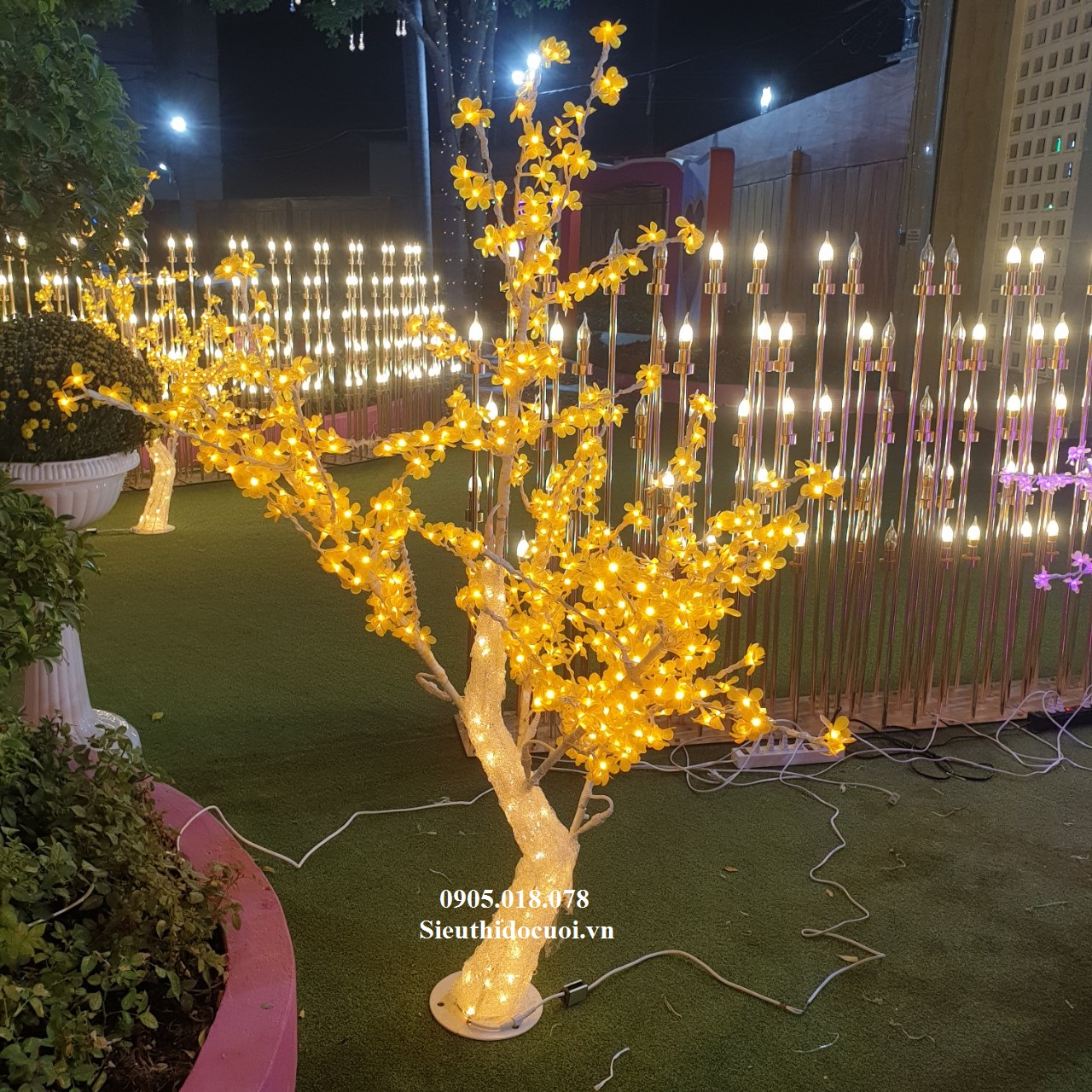 Cây hoa đèn Led Cây hoa đèn Led