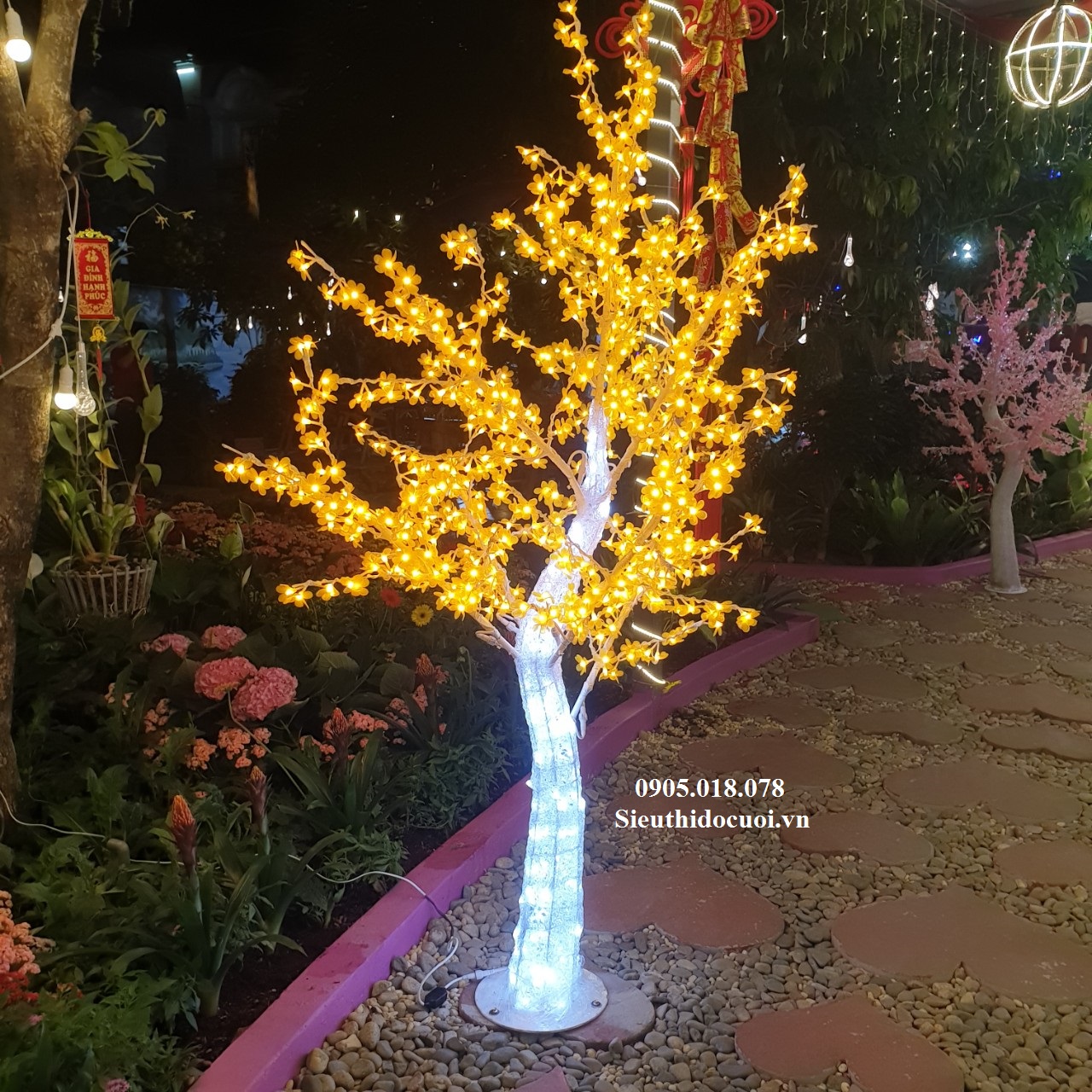 Cây hoa đèn Led Cây hoa đèn Led