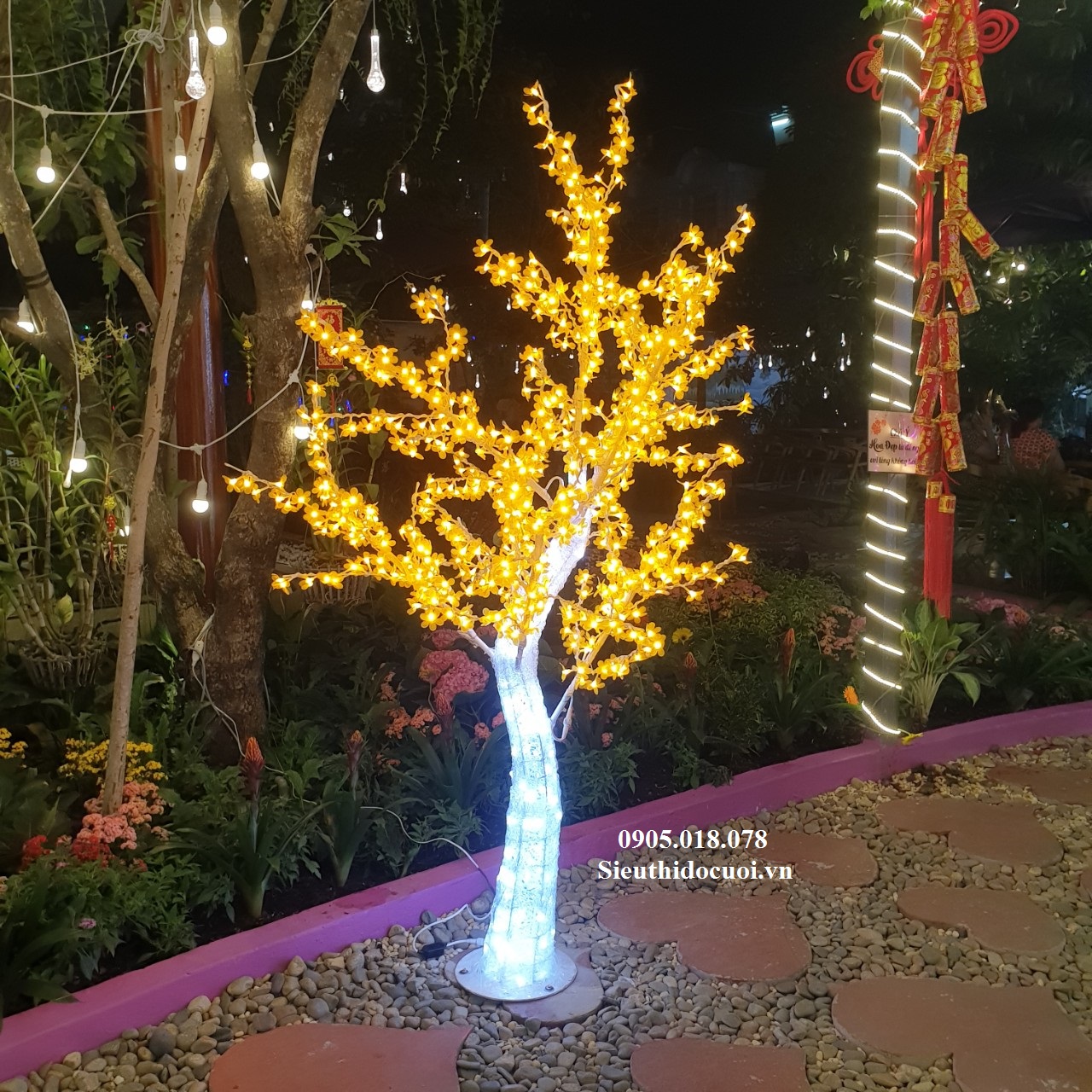 Cây hoa đèn Led Cây hoa đèn Led