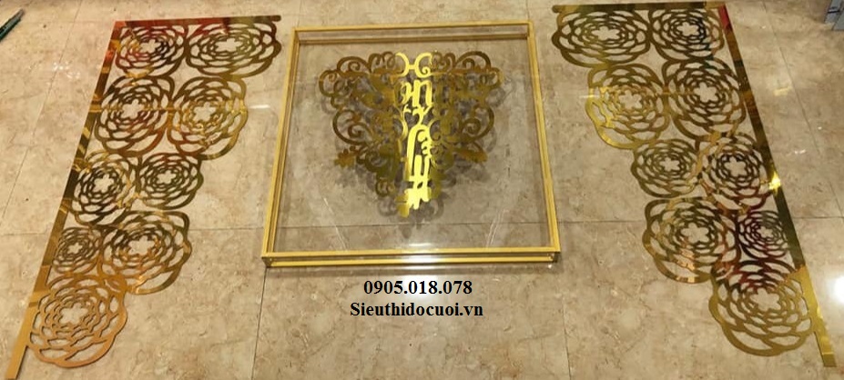 Bộ rồng phụng alu trang trí gia tiên Bộ rồng phụng alu trang trí gia tiên