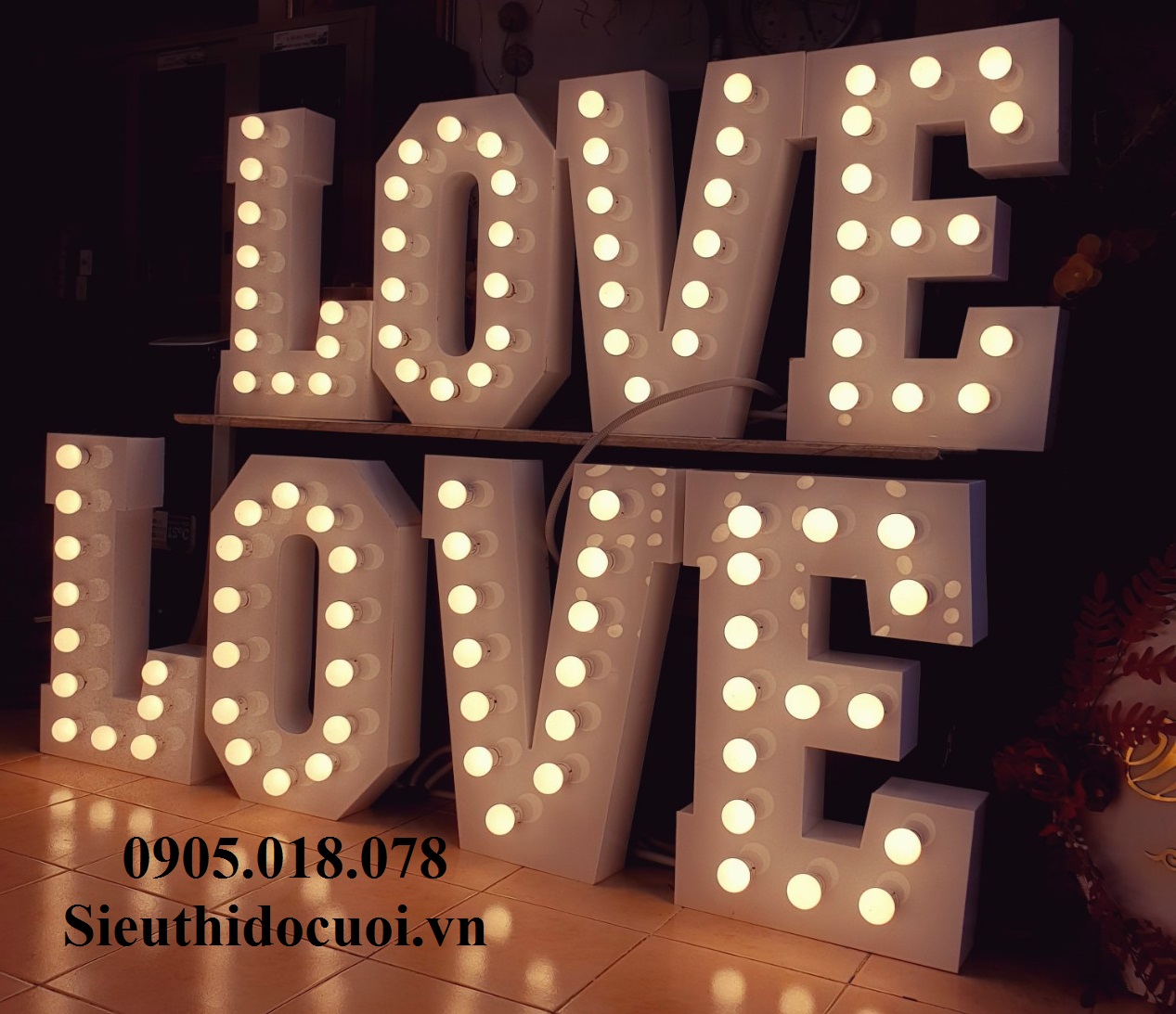 Chữ cái mica đèn led Chữ cái mica đèn led