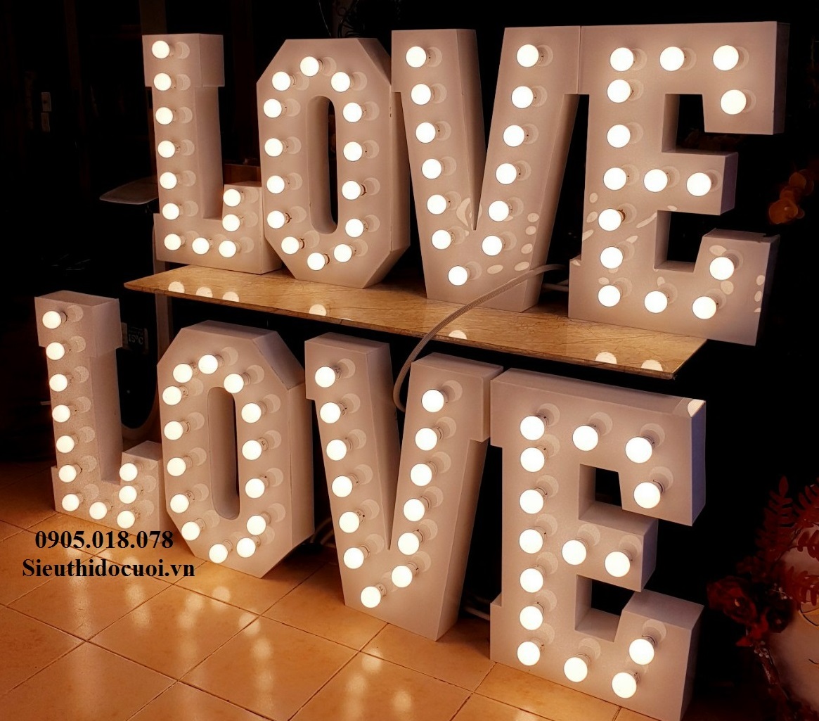 Chữ cái mica đèn led Chữ cái mica đèn led