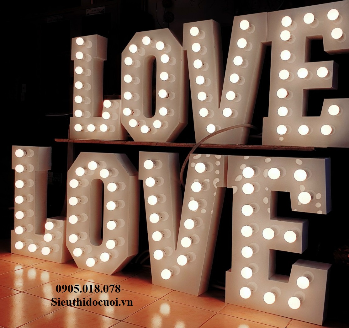 Chữ cái mica đèn led Chữ cái mica đèn led