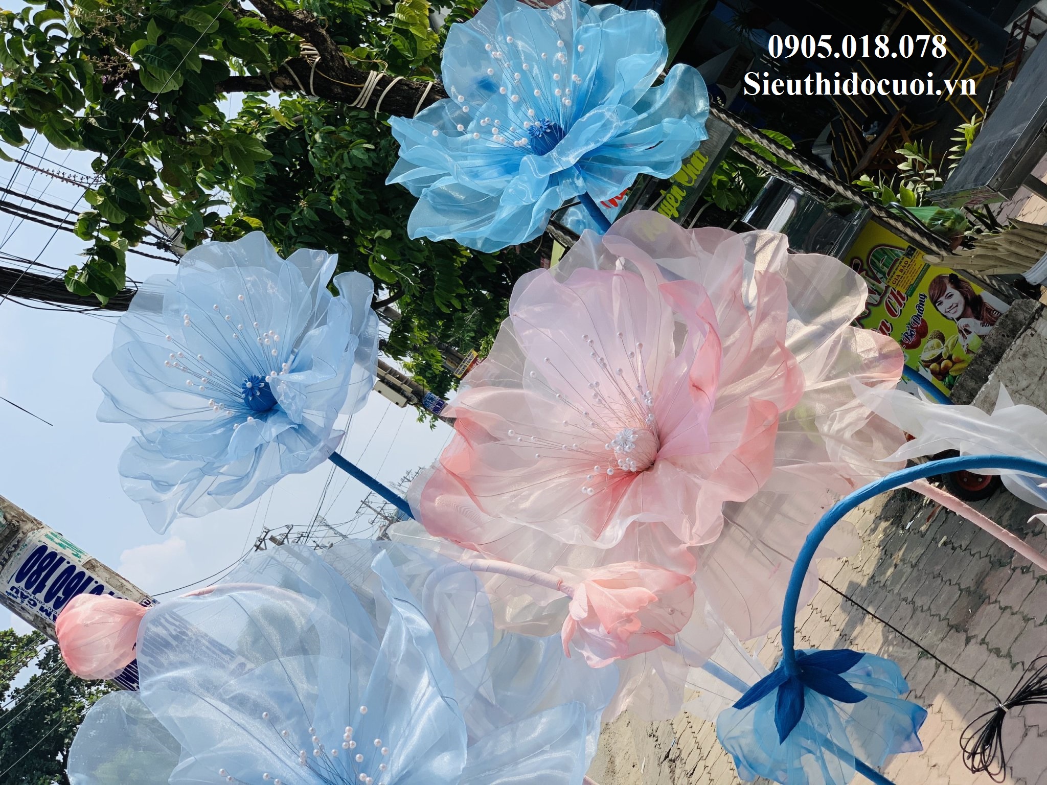 Hoa trang trí sân khấu, lối đi sân khấu Hoa trang trí sân khấu, lối đi sân khấu