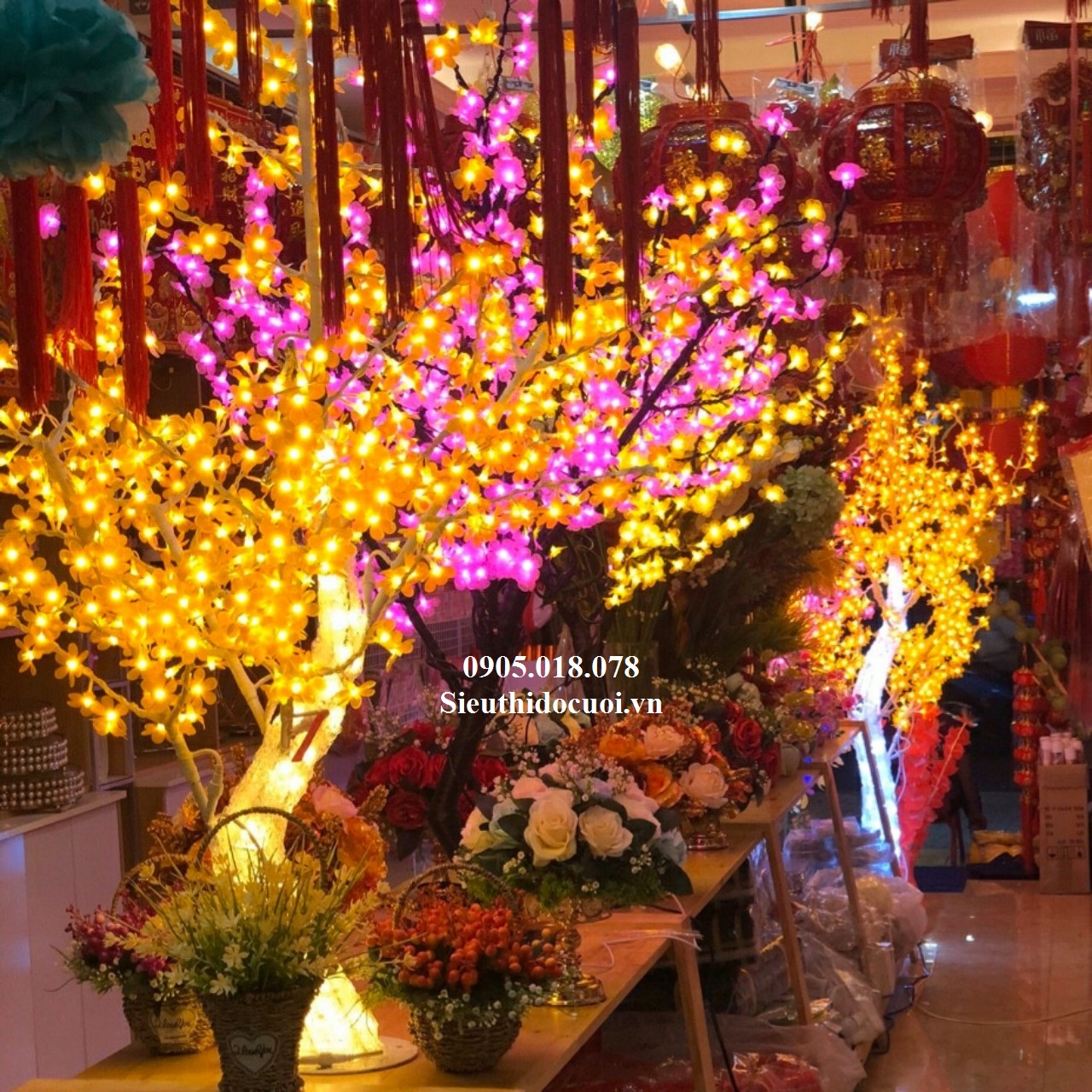 Cây hoa đèn Led Cây hoa đèn Led