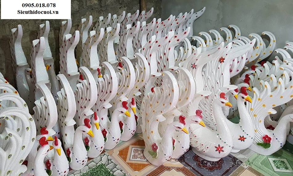 Chim công mô hình mút xốp có đèn led Chim công mô hình mút xốp có đèn led