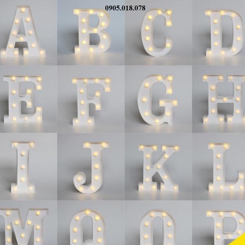 Chữ cái đèn Led trang trí giá rẻ Chữ cái đèn Led trang trí giá rẻ