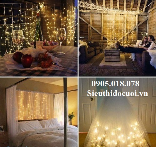 Dây Led hiệu ứng mưa rơi, thác đổ Dây Led hiệu ứng mưa rơi, thác đổ