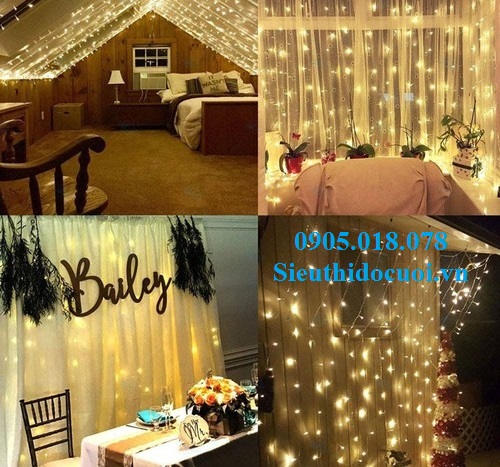 Dây Led hiệu ứng mưa rơi, thác đổ Dây Led hiệu ứng mưa rơi, thác đổ