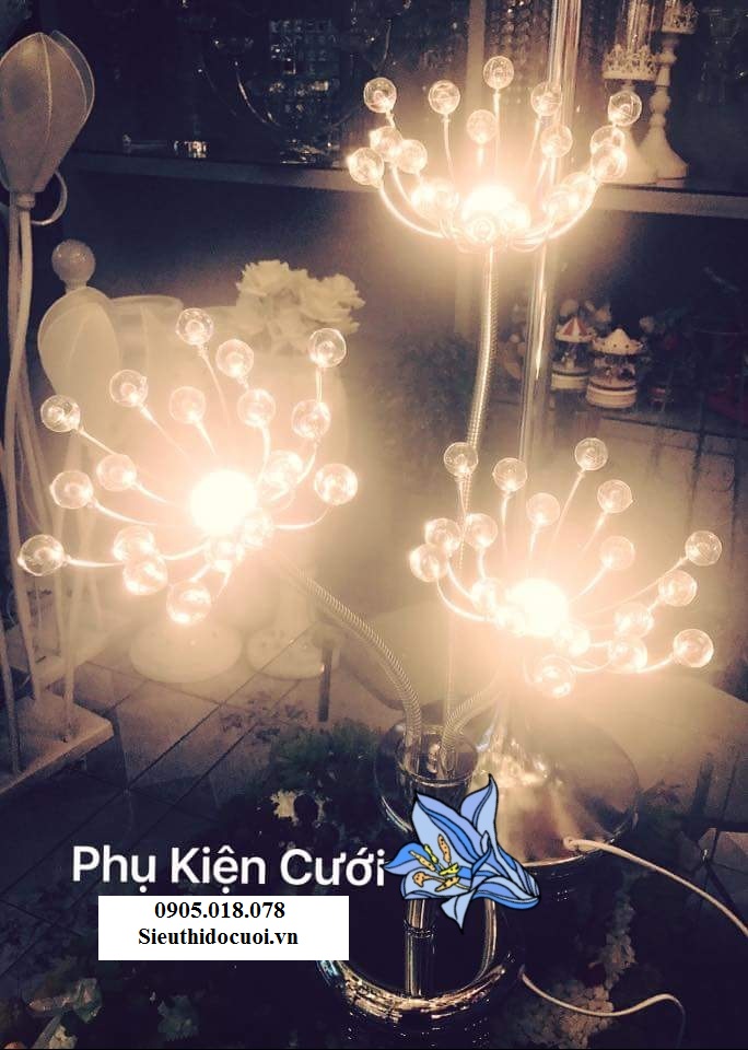 Đèn trang trí đám cưới hoa Bồ Công Anh Đèn trang trí đám cưới hoa Bồ Công Anh