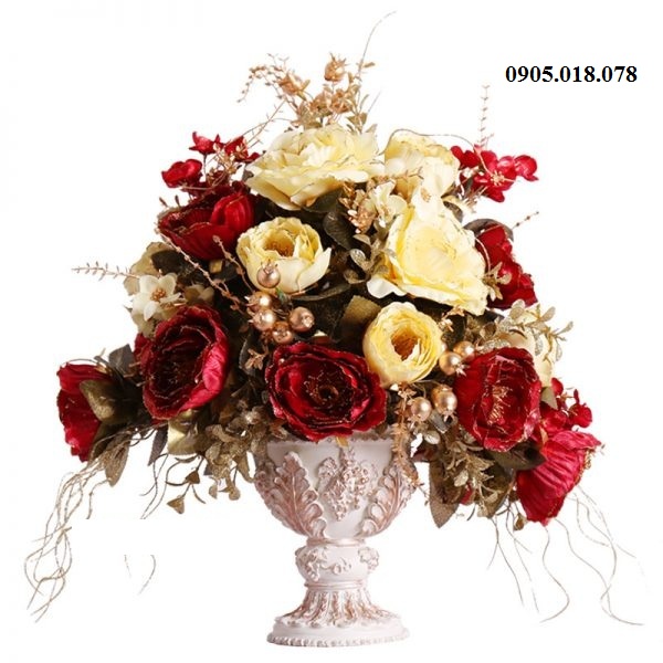 Hoa lụa trang trí, hoa lụa cao cấp Hoa lụa trang trí, hoa lụa cao cấp