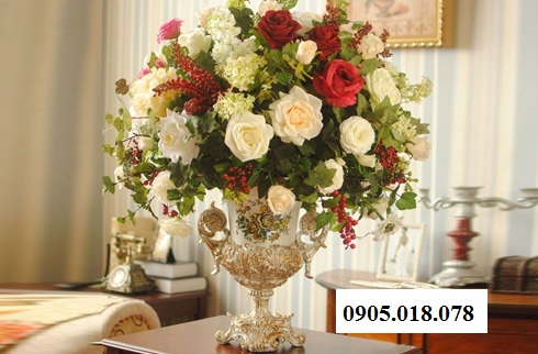 Hoa lụa trang trí, hoa lụa cao cấp Hoa lụa trang trí, hoa lụa cao cấp