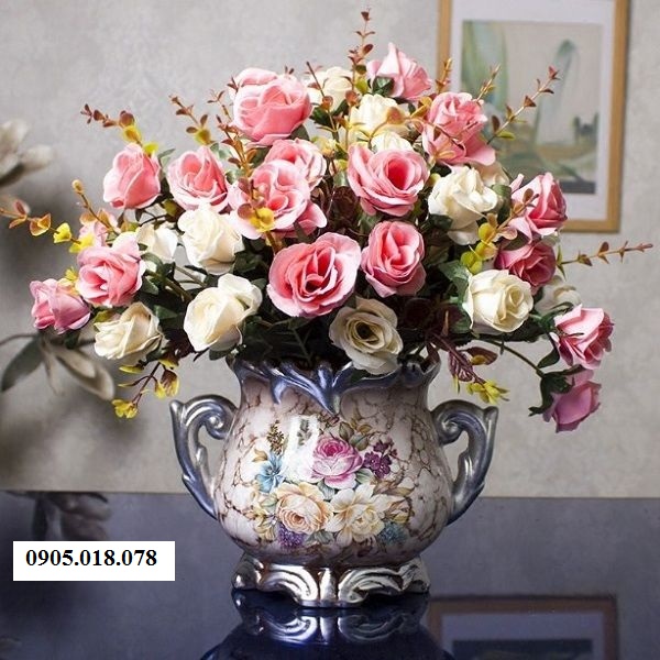 Hoa lụa trang trí, hoa lụa cao cấp Hoa lụa trang trí, hoa lụa cao cấp