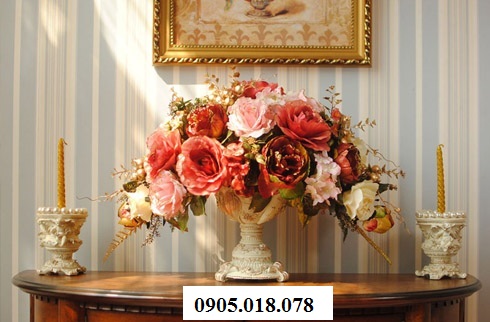 Hoa lụa trang trí, hoa lụa cao cấp Hoa lụa trang trí, hoa lụa cao cấp