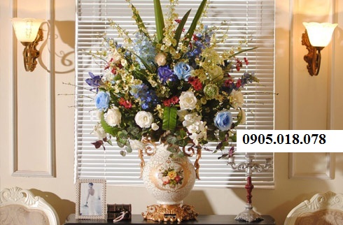 Hoa lụa trang trí, hoa lụa cao cấp Hoa lụa trang trí, hoa lụa cao cấp