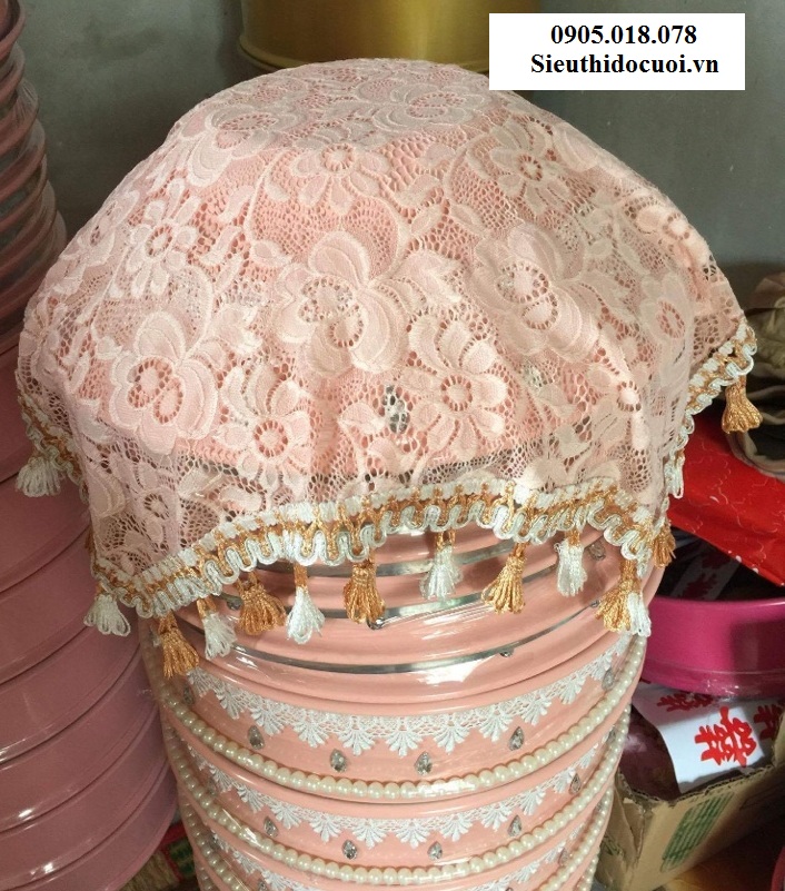 Mâm quả, khay, bình rượu và khăn Mâm quả, khay, bình rượu và khăn