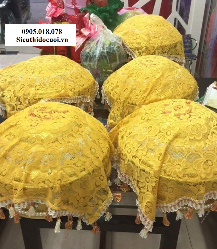 Mâm quả, khay, bình rượu và khăn Mâm quả, khay, bình rượu và khăn